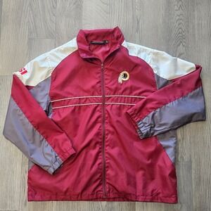 Vintage Washington Redskins Sports Illustrated Full Zip Windbreaker Mens XL Red
